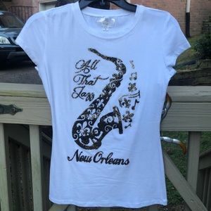 Women’s (All that Jazz) t-shirt. Brand new with tag. Size M